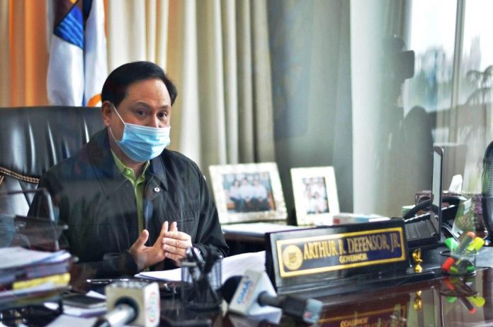 STRATEGIC RESPONSE. Reverse isolation is being promoted by the Iloilo provincial government as a frontline strategy in curbing the spread of coronavirus disease, says Gov. Arthur Defensor Jr. IAN PAUL CORDERO/PN