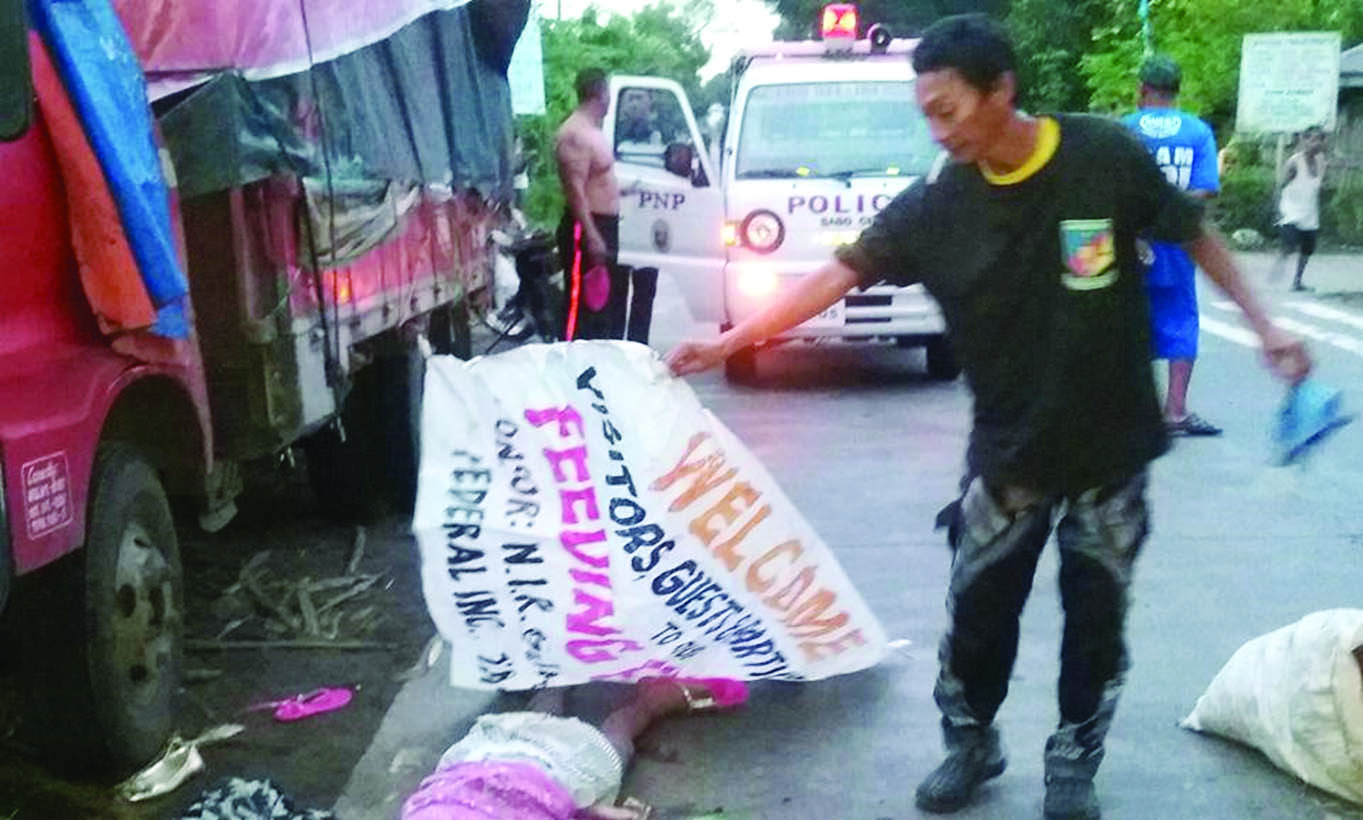12-anyos nga bata ginlasak sang trak
