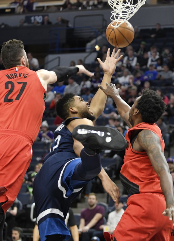 sports twolves over tblazers