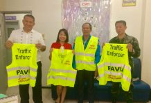 Reflective vests for Pavia traffic aides
