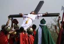 7 devotees nailed to crosses on Good Friday