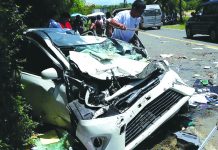 Truck runs over car in Nabas: 1 killed, 8 hurt