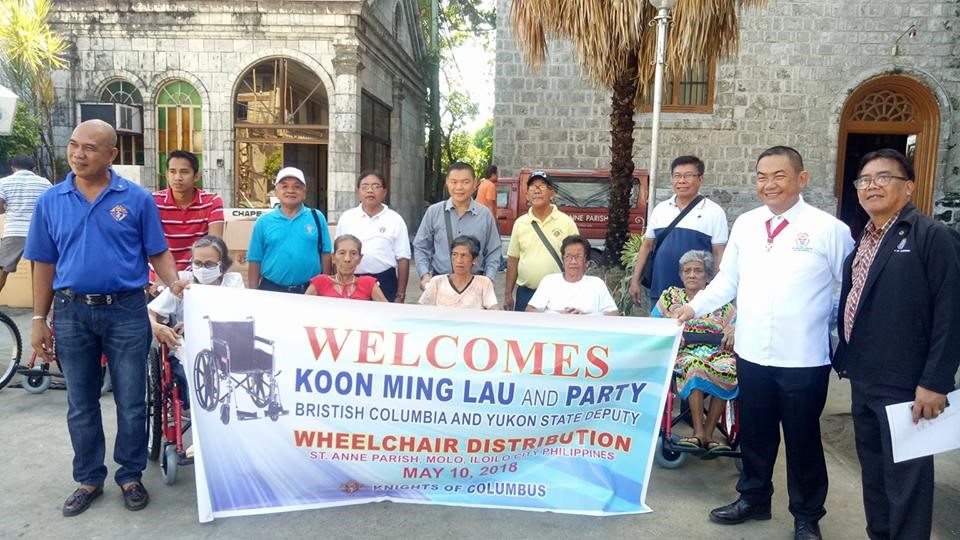 Knights of Columbus donates wheelchairs