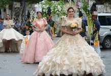 Spotlight on gown designers in rainy Santacruzan
