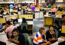 Gov’t stands to lose P30B for each 1% point-drop in corporate income tax For representation only. Business process outsourcing (BPO) workers are seen busy on the floor of a call center in Metro Manila. AP