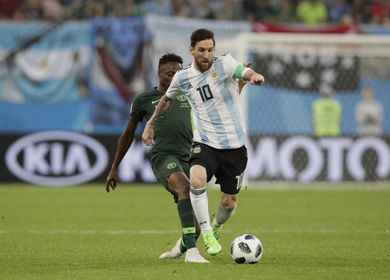 Messi finally scores, Argentina advances