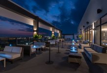 Toast of the town at Straight Up roofdeck
