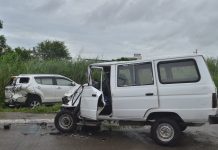 2 cars crash in Prime Estates Iloilo; 3 injured