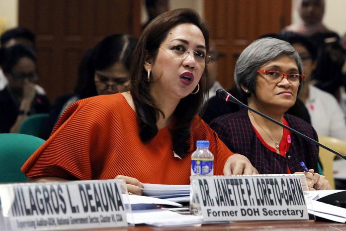 Former Health secretary Janette Garin.