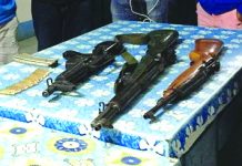 Rifles turned over to Hamtic mayor