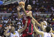 Still nursing Achilles tendon injury, Aguilar might miss Game 2 vs RoS