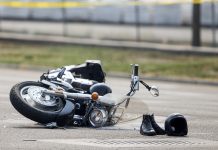 Crash injures motorbike rider
