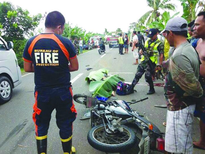 Motorcycle crash