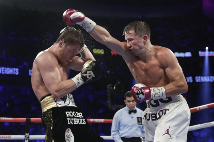 Canelo Alvarez (left) and Gennady Golovkin
