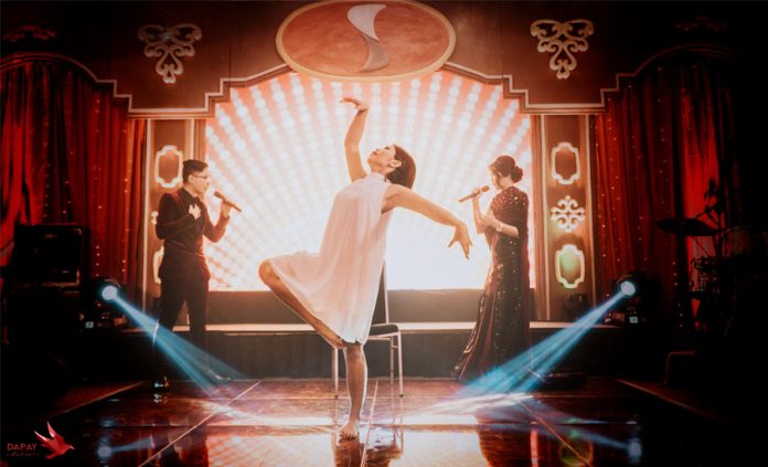 Seda staff Ken Elinon, Jhanyn Gestosani, Toni Laniog treat the audience to a ”The Greatest Showman”-inspired performance.