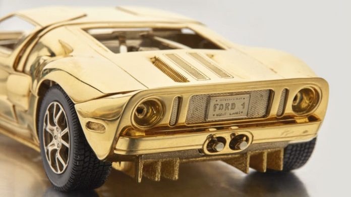 Ford GT Scale Model GOld