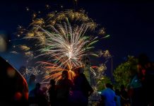In rural areas community fireworks display may not be practical