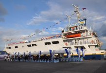 Maritime training ship docks in Iloilo City