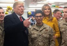 Trump visits US troops in Iraq Xmas trip
