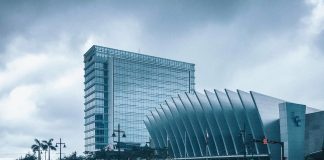 The Iloilo Convention Center (ICC) is seen beside the 15-storey Courtyard by Marriott Iloilo. PHOTO BY CARLA SINA-ON