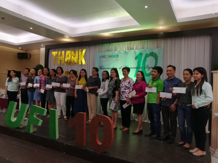 Uygongco Foundation Inc. recognizes educators from its adopted schools.
