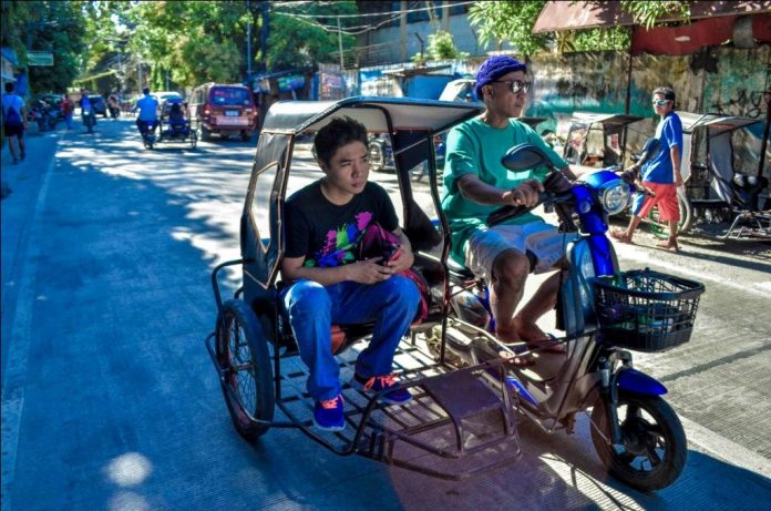 electric bike blue