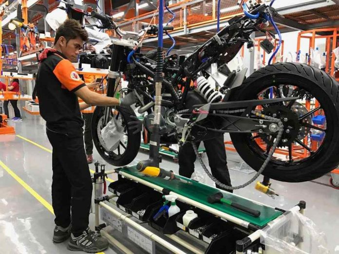 Factory worker Motorcycle