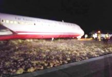 Plane overshoots runway at Kalibo airport