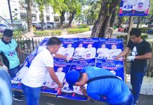 ‘OUT OF PLACE’: Illegal campaign posters taken down