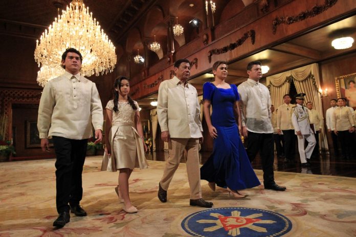 President Rodrigo Duterte and Family Malacanang