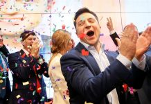 Comedian Zelensky wins presidency by landslide