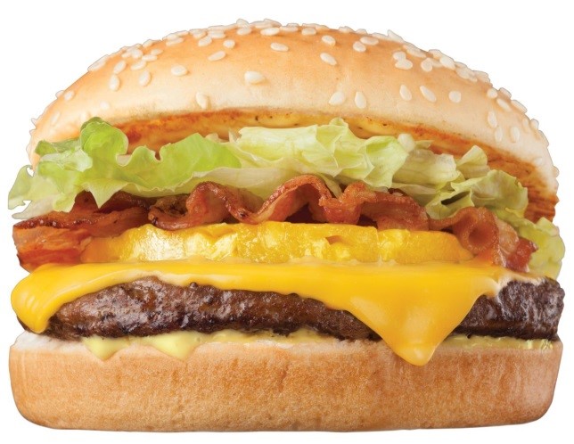 pineapple-beefy burger