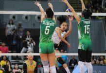 UAAP WOMEN’S VOLLEYBALL UST: dethrones DLSU, makes it to finals