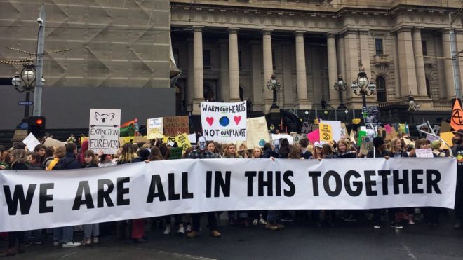 Climate change strike starts in Australia