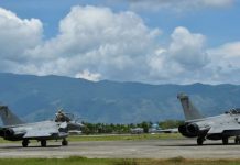 French jets land in Indonesia