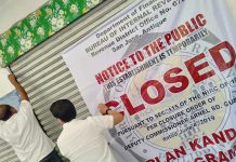 ONE OF THREE. This store is among the three business establishments owned by James Caballero Tan that were closed on Tuesday, June 25 for violation of Republic Act 10963, or the Tax Reform for Acceleration and Inclusion Law. STEPHEN LOUIE CHECA/PN