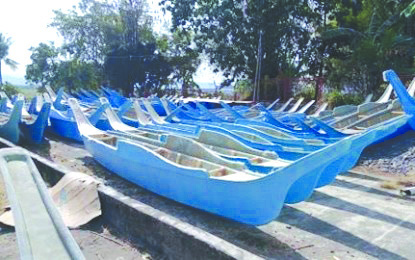 Fiberglass boats The Antique Provincial Engineering Office recently delivered these fiberglass boats to fisherfolk of Pandan town on June 17 to 21. PIO ANTIQUE