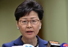 HK’s Lam defiant on extradition plan