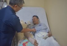 Cop earns medal for gunshot wound