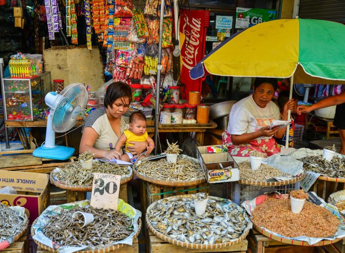 Local market at Chinatown in Manila, Philippines