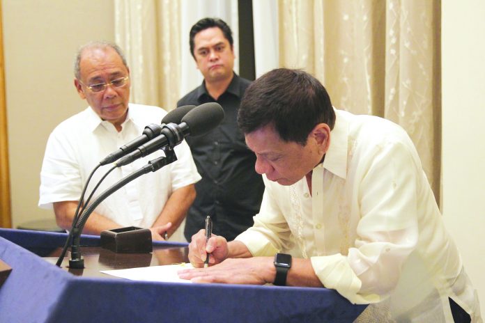 President Rodrigo Duterte President Rodrigo Duterte recently turns into law a measure that will create a commission for senior citizens’ activities and services.