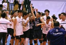 PH men’s volleyball team clinches bronze in Thai open The national men’s volleyball team rejoices after a third place finish in the 2019 Thailand Open Sealect Tuna Championships. SPORTS VISION PHOTO