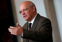 Portugal suspends visas for Iranians Portuguese Foreign Minister Augusto Santos Silva attends a news conference at Necessidades palace in Lisbon, Portugal February 4, 2019. REUTERS