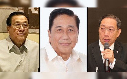 Biz leaders approve of thrust From left: FPI chairman Jesus Arranza, PhilExport president Sergio Ortiz-Luis, Jr., PCCI chairman emeritus Francis Chua. PNA
