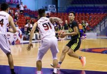 TIP Engineers 2-0 in PBA D-League Technological Institute of Technology Engineers’ Brian Santos picked up his dribble after being defended by a Hyperwash player. PBA PHOTO