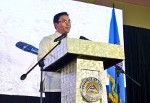 Capiz guv highlights ‘6-K’ agenda Esteban Evan Contreras delivers his message during the oath taking and inauguration as the 22nd governor of the province on June 31. PDRRMO CAPIZ