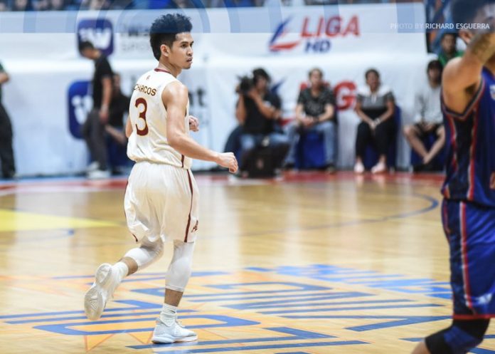 Edgar Charcos Ilonggo Edgar Charcos comes up clutch anew for University of Perpetual Help Altas in their 75-73 win over Arellano University Chiefs. ABS CBN SPORTS PHOTO