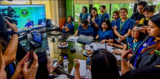 Health secretary Francisco Duque holds a videoconference with officials of the Department of Health – Western Visayas regional office in Iloilo City on July 15, 2019. He says effective surveillance can help reduce dengue cases and prevent deaths. IAN PAUL CORDERO/PN