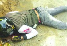 Lending collector John Rey Madera was driving a motorcycle when four gunmen shot him to death in Barangay Pampango, Libacao, Aklan on July 26. MARC ROWEN NAIG/AKEAN FORUM