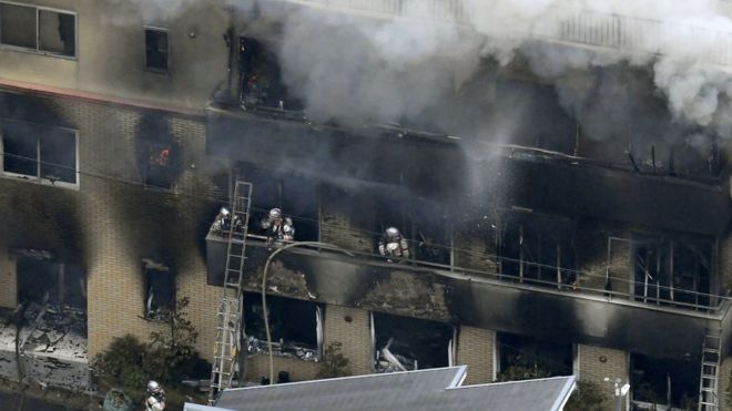 Kyoto Animation Co studio Arson At least 10 people die in a suspected arson attack in Kyoto Animation Co studio on Thursday. REUTERS